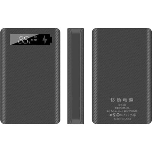 LCD Display DIY 5x18650 Battery Case Power Bank Shell Portable External Box without Battery Powerbank Protector