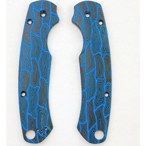 1Pair G10 Material Folding Knife Handle Grip Patches Scales for Spyderco Paramilitary 2 Para2 C81 Cusom DIY Accessories Parts