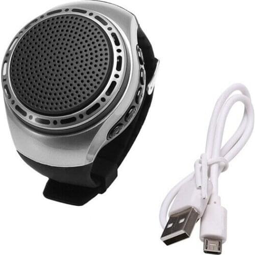 1PC U6 LED Speaker No Retail Box Wrist Watch BT with Radio FM Portable Outdoor Sports Running LED Colorful 32GB Memory Card