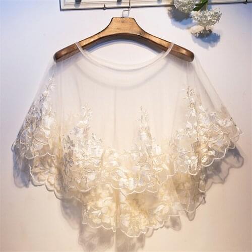 20 Fashion Summer Women Lace Wraps Lace Wrap Bolero Accessories Elegant Lady Hollow Out Shawl Capes Sun Protection Coats WZ1162