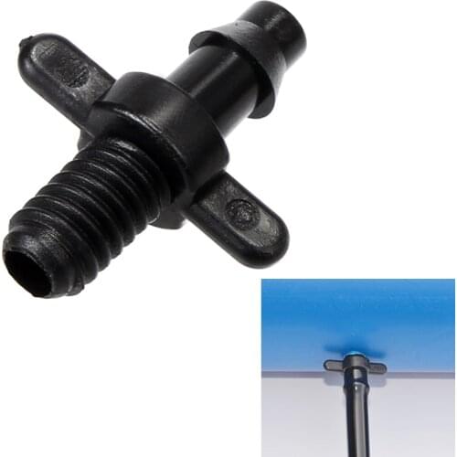 25PCS Drip Irrigation Threaded Connector For 4/7 Mm 1/4" Hose Connector Barbed Joint For Garden Irrigation Pipe Fittings