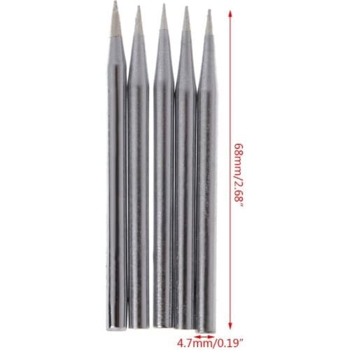 5 Pcs 40W Replacement Soldering Iron Tip Lead-Free Solder Tip