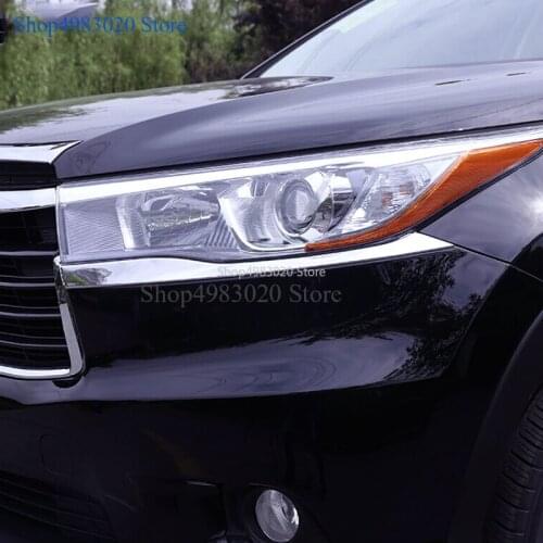 FOR 2014 2015 TOYOTA Front lower trim strip light eyebrow tail light trim frame front light eyebrow modification special 2PCS