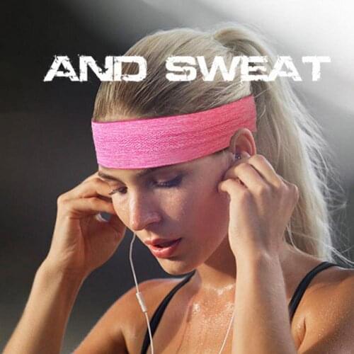 Effective Yoga Hair Band High-elastic Meticulous Headband Workmanship Nylon Athletic Sports Headband Sweatband for Cycling