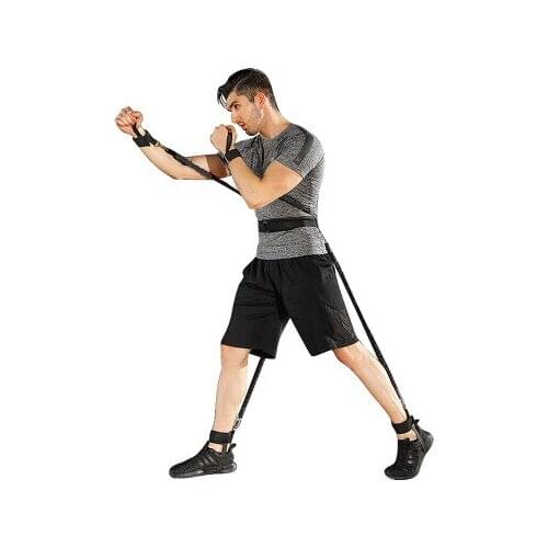 Boxing taekwondo fencing training bounce elastic rope fitness equipment dunk resistance rope