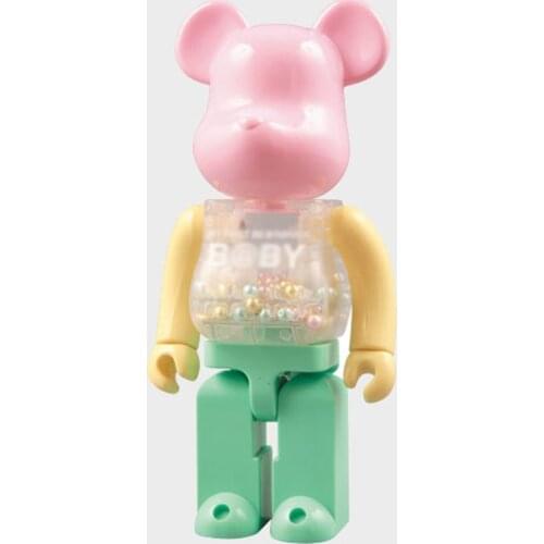 Popular Toys 28CM Noctilucous Lucky Cat Bearbricklys Action Figures Bear Dolls Collectible Model to Friends Kids Christmas Gifts