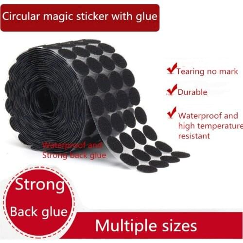 Circular Strong Self Adhesive Dots Fastener Tape Double-sided Tape Hook and Loop Fasteners DIY for Home Decor Sewing Accessories