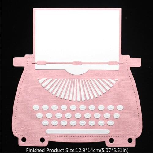 KSCRAFT Typewriter Planner Dies Metal Cutting Dies for DIY Scrapbooking/Card Making/Kids Fun Decoration Supplies