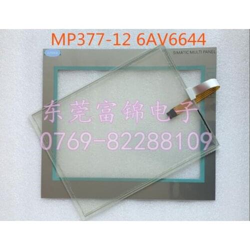 MP377-12 6AV6644 6AV6 644-0AA01-2AX0 membrane film+Touch Glass for HMI Panel repair~do it yourself, Have in stock