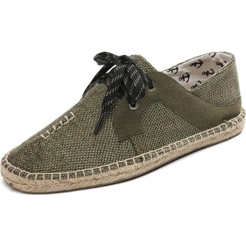New Fisherman Shoes Breathable Espadrilles Men Fashion Casual Linen Shoes Summer Canvas Shoes Male Good Quality Sneakers