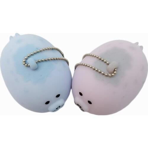 Mochi Squishy Pig Kawaii Funny Cute Stress Toy Phone Bag Keychain Antistress Hand Autism Fidgets Baby Childrens Toys For Girls