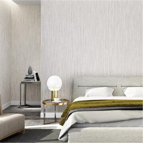 Wellyu обои Modern minimalist pure pigmented color linen gray wallpaper bedroom living room restaurant Japanese style wallpaper