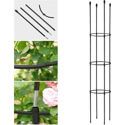 Planting Support Frame Plants Stand Durable Creative Vine Climbing Rack Plastic Home Decor Adjustable Black Garden Trellis