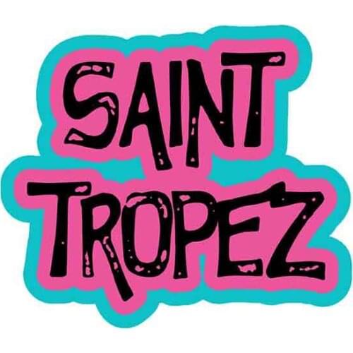 Personality Saint Tropez Funny Car Stickers Vinyl Graphics RV VAN Fine Decal Car Accessories Logo Cover Scratches Waterproof