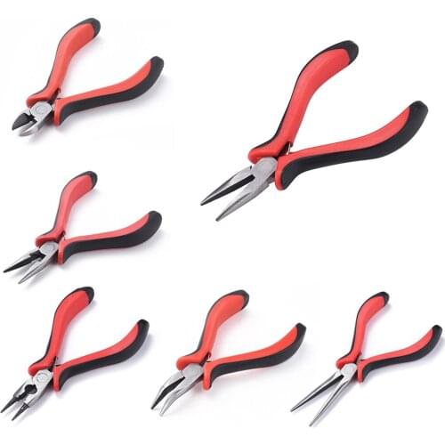 Jewelry Pliers Flat Nose Pliers Polishing for Jewelry Making DIY Tool Equipment Handmade Accessories 127mm