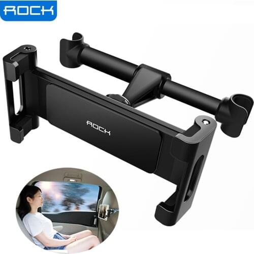 Rock Car Back Seat Tablet Stand Adjustable 4-11 inch Bracket Mount Universal For iPhone X 8 7 6 Plus iPad Air 2 3 4 5 Air 6