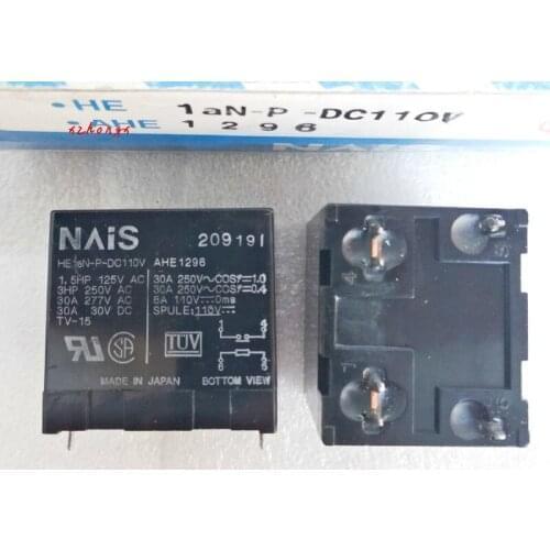 Relay he1an-p-dc110v ahe1296 30A - normally open 4-pin