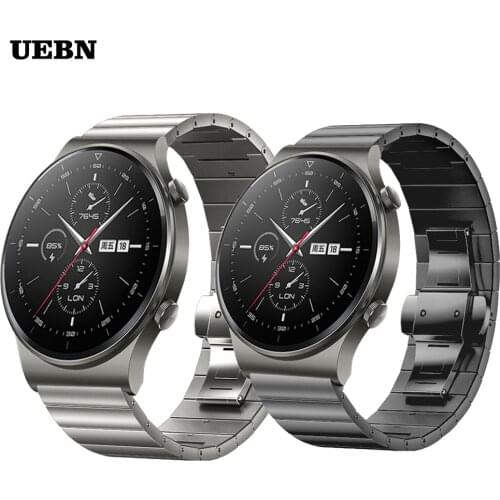 UEBN Metal stainless steel Strap Band for Huawei Watch GT 2 Pro Bracelet for Watch GT 2 42mm 46mm & 2e Replaceable watchbands