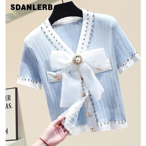 Женские шелковые футболки SDANLERB China At AliExpress