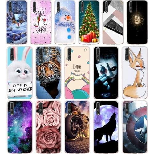 T case cover for huawei p20 pro case back cover silicone 360 full protective P 20 pro Coque etui clear