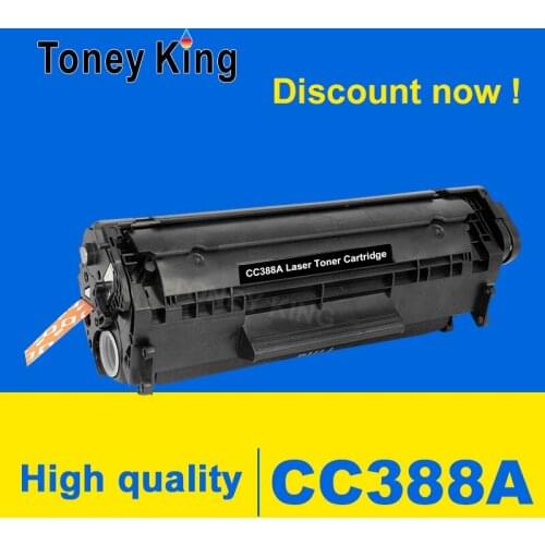 Toney King CC388A 88A 388A Toner Cartridge Compatible for HP LaserJet P1007 P1008 P1106 P1108 Pro M1136 M1213n M1216nf Printer