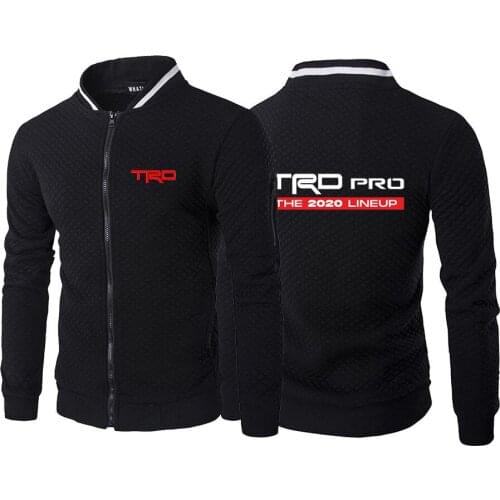 Toyota TRD Car Logo Mens Fitness Sport Jacket Coat Zipper Pocket Hooded Running Jackets Sportswear Workout Jogging Gym Hoodies