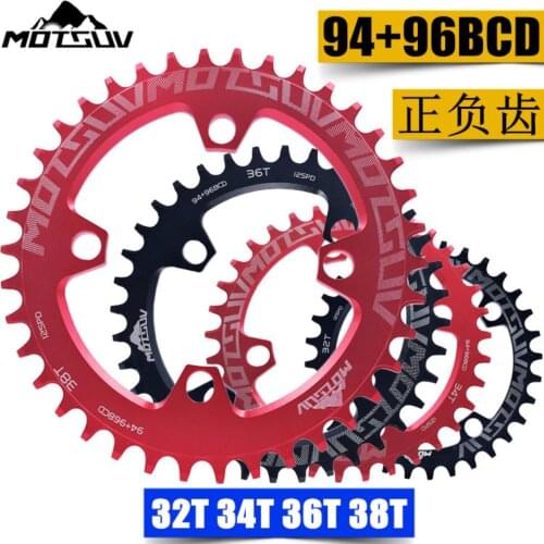 MOTSUV Bicycle 94/96MM Crank 32/34/36/38T Chainwheel Round/Oval 94/96BCD MTB Chainring for ALIVIO M4000 M4050 SramNX GX X1 crank
