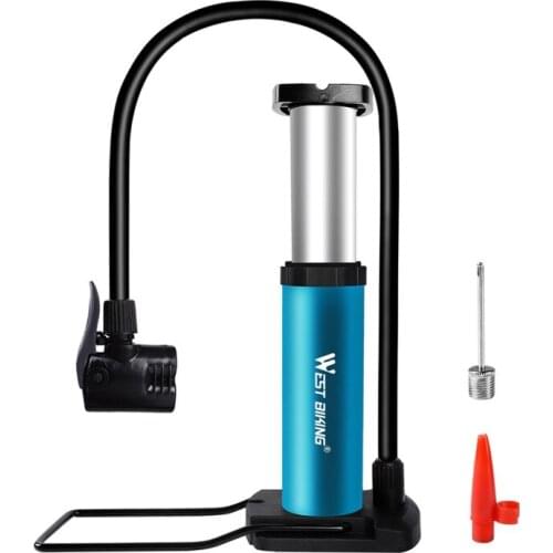 Bicycle Foot Pump Without Pressure Gauge High Pressure Portable Mountain Bike Pump Basketball Electric Vehicle Inflator