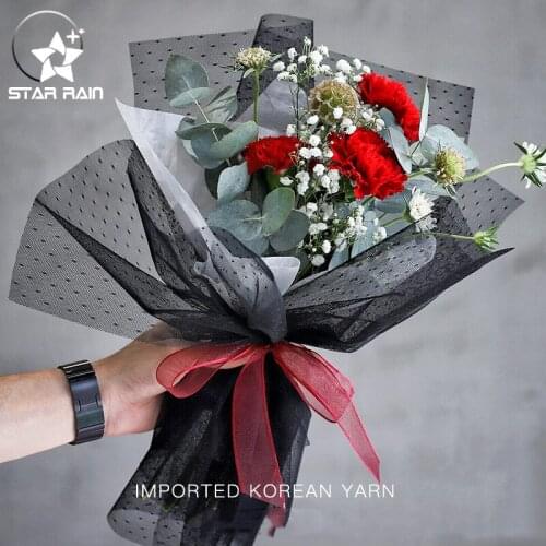Korean style high quality yarn wrapping material packaging paper package florist supplies gift wrapping paper handmade material