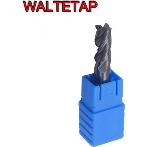 WALTETAP 45° solid TIALN carbide end mill 4 flutes square end mills HRC45 1MM 1.5MM 2MM 2.5MM 3MM 4MM 5MM 6MM 8MM 10MM 12MM