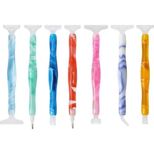1Pc 5D Resin Point Drill Pen Resin Diamond Painting Pen Cross Stitch Embroidery DIY Craft Nail Art Sewing Accessories