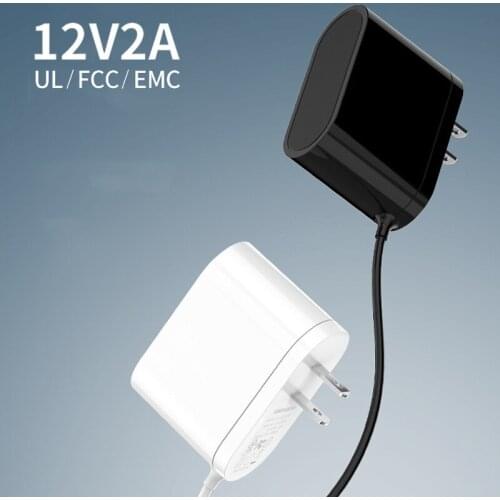 1pc High Quality 12V2A 100-240V UL FCC Certification 12W US Plug Power Adapter Charger Power Supply Adapter
