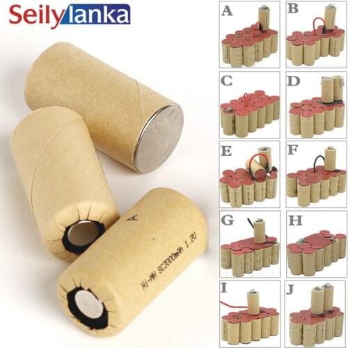 20Pcs 3000mAh high power battery cell,power tool battery,Power Cell,Ni Mh recharge battery,Discharge rate 10C