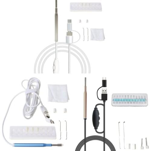3.9mm Ear Endoscope 3 in 1 Ear Cleaning Tool Mini Camera Visual Ear Spoon X4YE