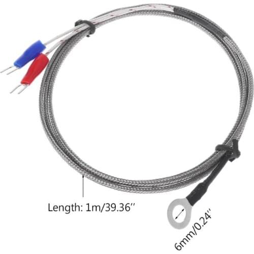 6mm Hole Washer K Type Thermocouple Temperature Sensor Probe 1M Cable For Industrial Temperature Controller U1JB