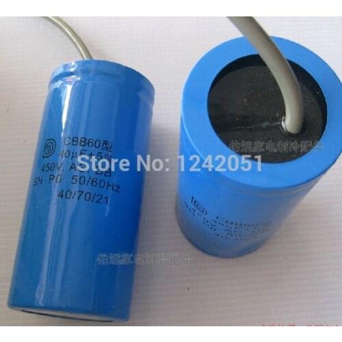 AC Motor Capacitor Washing Machine Start Capacitor CBB60 450VAC 40uF