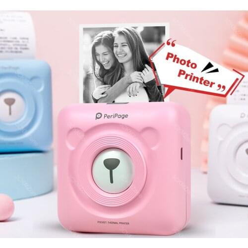 Wireless Portable Thermal Bluetooth Printer Mini Photo Pocket Printer For Mobile Android iOS Phone 58mm Pocket Machine