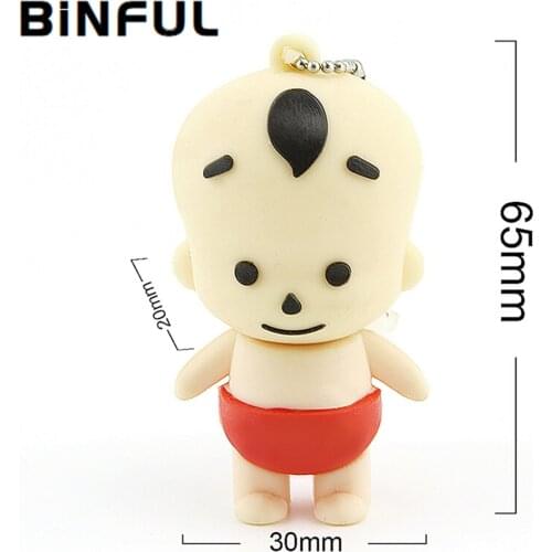 BiNFUL Usb Flash Drive 2.0 Pen Drive Baby Cute Memory Sitck U Disk 4GB 8G 16G 32G 64G 128G Pendrive 256GB Flash Memory Stick Key