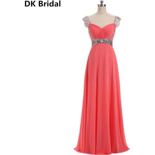 DK Bridal Womens Evening Chiffon Dresses