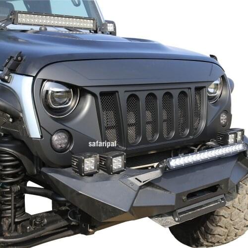 J215 for Jeep JK Front Grille ABS Material for Wrangler 2007-2017