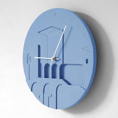 Creativie Concrete Clock Mold Round Silicone Cement Mould Wall Decoration Tools