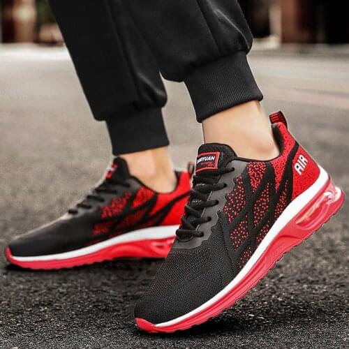 Large Size Cushioned Cushioning Running Fitness Shoes Fashion All-match Couple Casual Sneakers Outdoor Mesh Breathable Sneakers