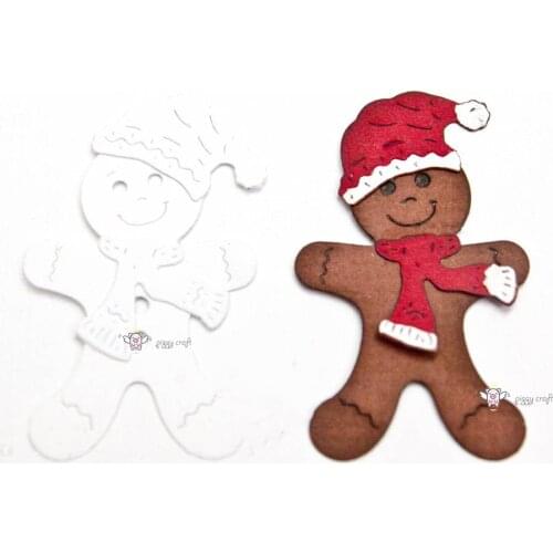 Mmao Crafts Metal Steel Cutting Dies New Christmas gingerbread Stencil For DIY Scrapbooking Paper/photo Cards Embossing Dies