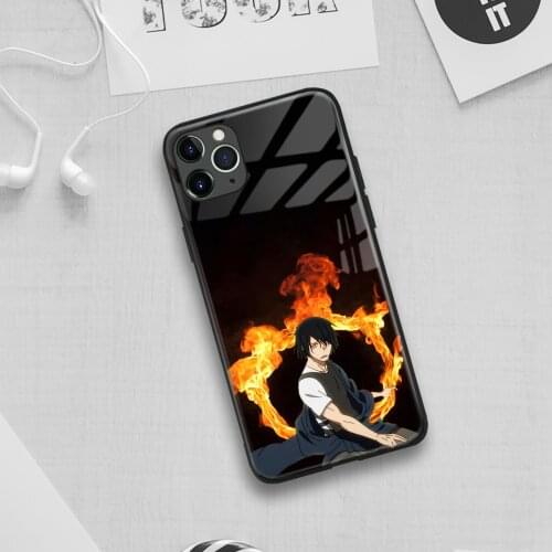 Benimaru Shinmon Fire Force Anime Soft Silicone Glass Phone Case for IPhone SE 6s 7 8 Plus X Xr Xs 11 12 Mini Pro Max Samsung