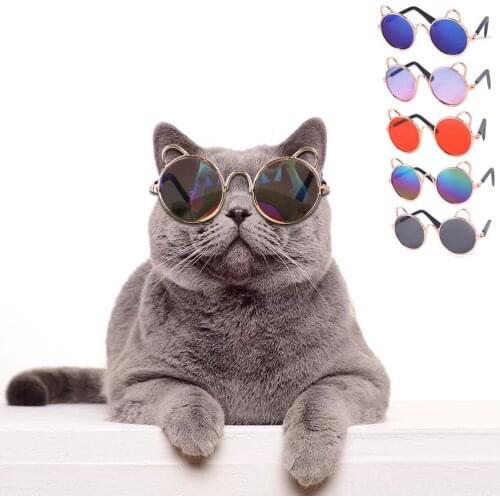New Lovely Pet Cat Glasses Small Dog Glasses Pet Products for Little Dog Cat Eye-Wear Dog Sunglasses Photos Pet Accessories