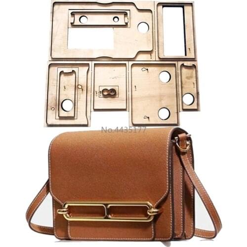 NewJapan Steel Blade mould DIY leather Satchel set hand punch tool knife mould wooden die Leathercraft Tool set