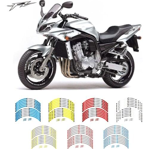 New high quality 12 Pcs Fit Motorcycle Wheel Sticker stripe Reflective Rim For Yamaha FZ1 FZ6 FZ-07 FZ8 FZ-09 FZ-10 FZS1000
