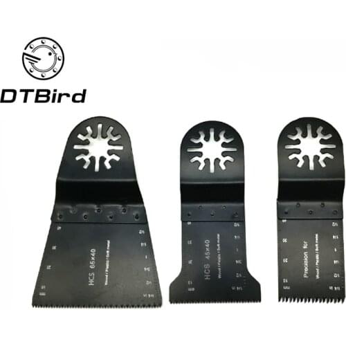 3pcs/set Oscillating MultiTool HCS 32 45 65 mm E-cut Saw Blade Fits For Multimaster Renovator Bosch Multifunction Power Tools