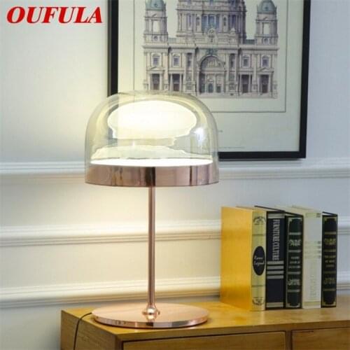 OUFULA Nordic Dimmer Table Lamps Modern Fashion Desk Lighting LED for Home Bed Room Decoration