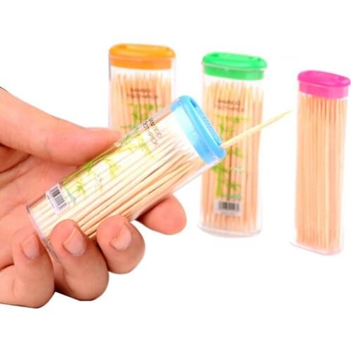 Popular Natural Disposable Toothpicks Hotel 70PCS/Box Home Supplies Bamboo Toothpick Restaurant Wood For Home Hot Sale